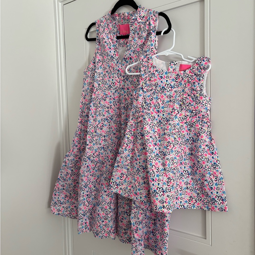 Lily Pulitzer matching Mommy and Me Floral Dresses (sold as set)